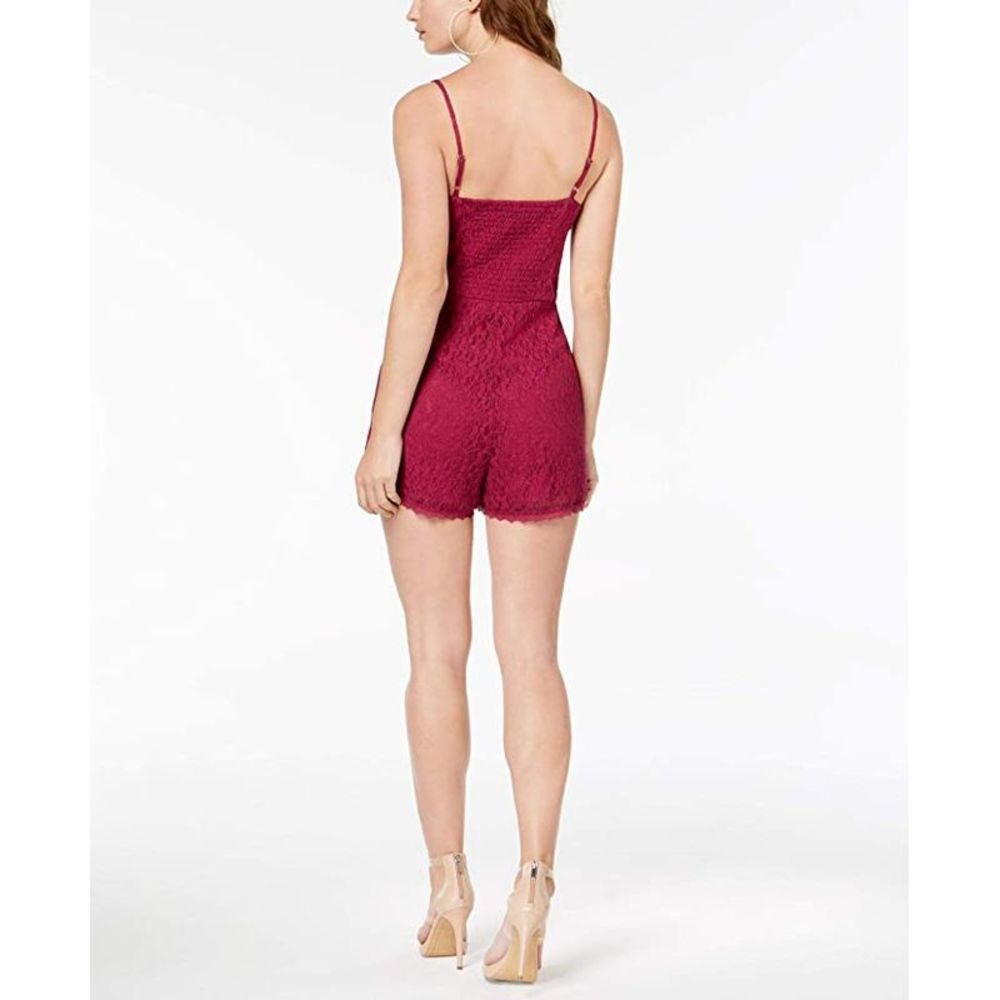 GUESS Women's Sleeveless Harris Romper, Crushed Berry, M - Picture 2 of 2